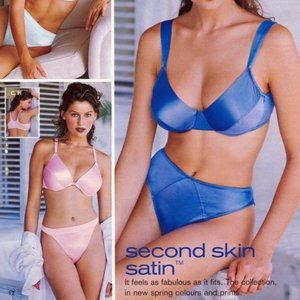 Victoria's Secret Second Skin Satin Bra ~ Vintage ~ - size 36C